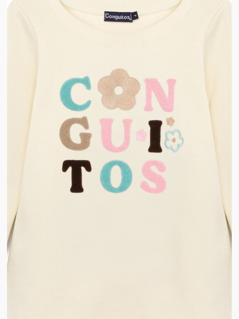 Vestido conguitos Beige - Kiabi