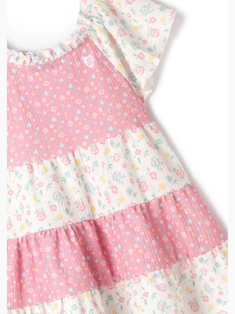 Vestido conguitos Blanco - Kiabi