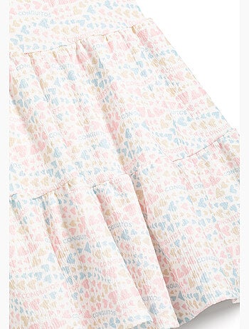 Vestido conguitos estampado de corazones