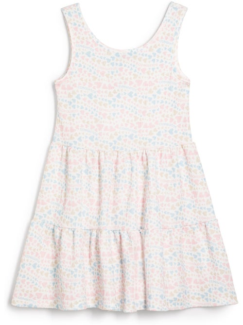 Vestido conguitos estampado de corazones - Kiabi