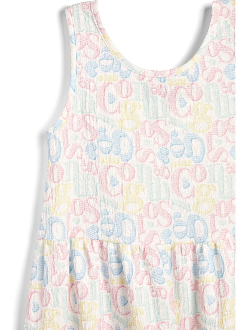 Vestido conguitos multi logo Multicolor - Kiabi