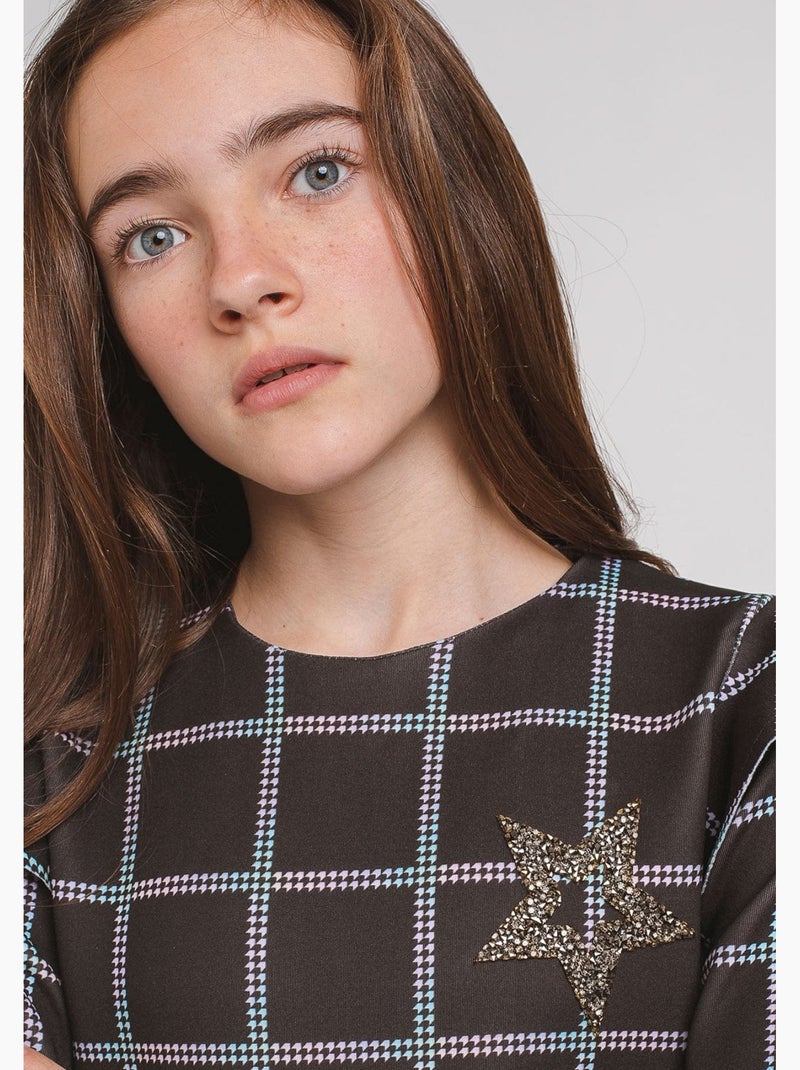 Vestido conguitos Negro Negro - Kiabi
