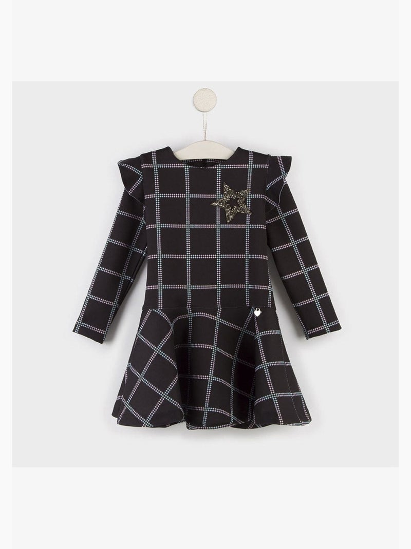 Vestido conguitos Negro Negro - Kiabi