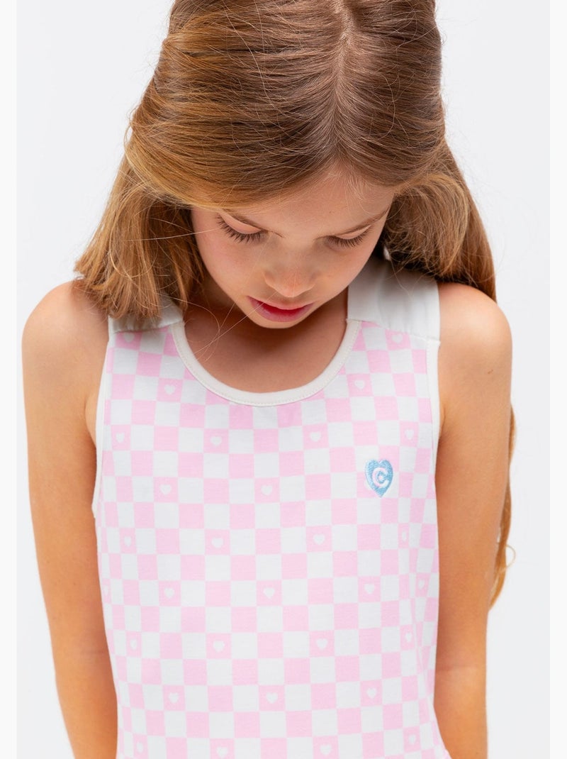 Vestido conguitos Rosa - Kiabi