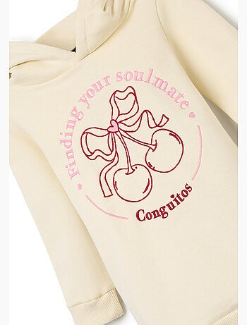 Vestido conguitos sudadera con capucha cherries