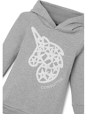 Vestido conguitos vestido sudadera con capucha