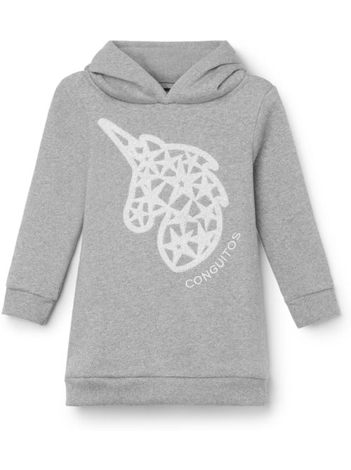 Vestido conguitos vestido sudadera con capucha - Kiabi Vestido conguitos vestido sudadera con capucha - Kiabi