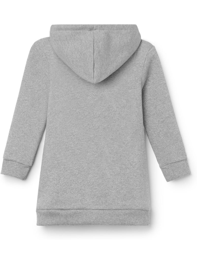 Vestido conguitos vestido sudadera con capucha Gris gris - Kiabi