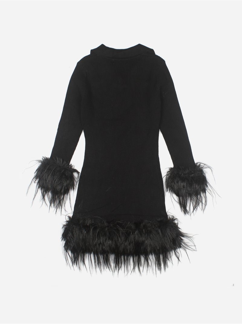 Vestido Cónico delgado - Kids Star Negro - Kiabi