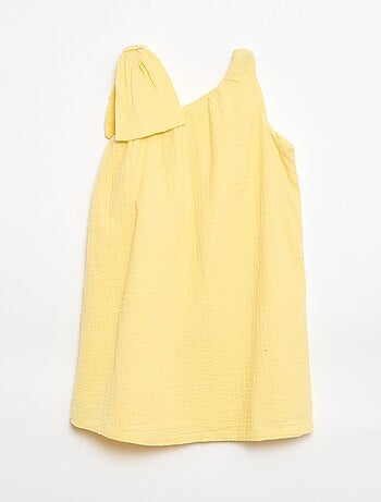 Vestido corola de tirantes liso