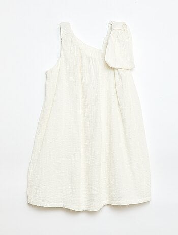 Vestido corola de tirantes liso