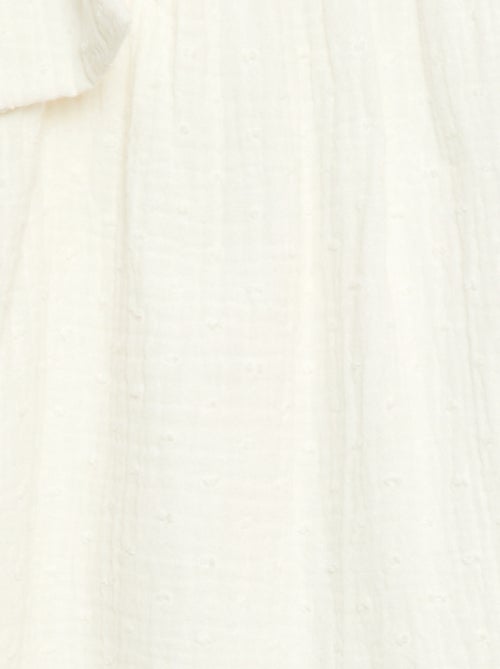 Vestido corola de tirantes liso - Kiabi