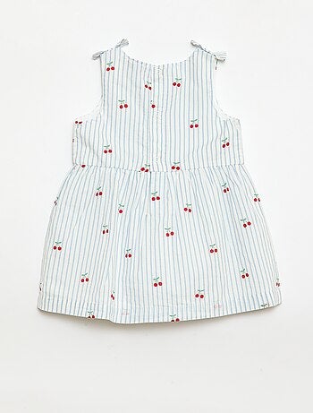 Vestido corte evasé sin mangas