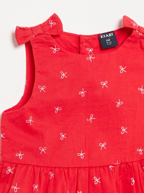 Vestido corte evasé sin mangas - Kiabi