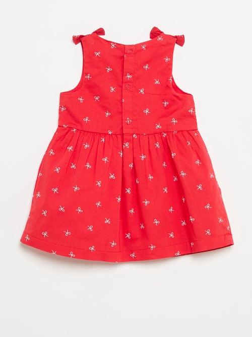 Vestido corte evasé sin mangas - Kiabi