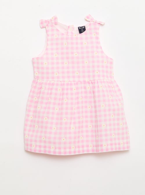 Vestido corte evasé sin mangas - Kiabi