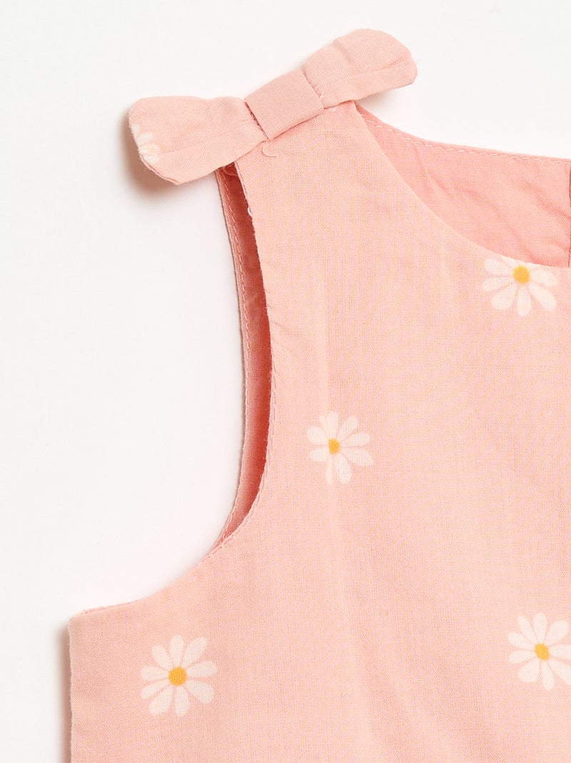 Vestido corte evasé sin mangas Rosa - Kiabi