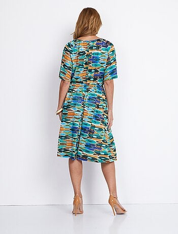 Vestido corto acampanado - AFIBEL