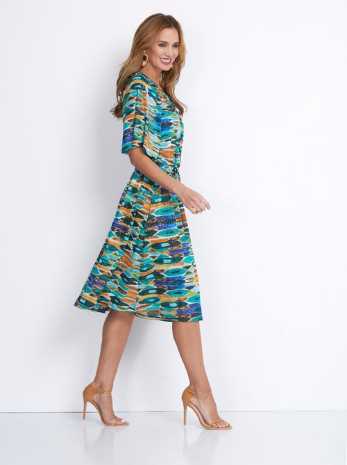 Vestido corto acampanado - AFIBEL - Kiabi