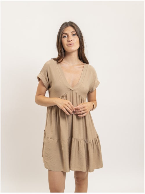 Vestido corto acampanado IPIANE - Kiabi Vestido corto acampanado IPIANE - Kiabi