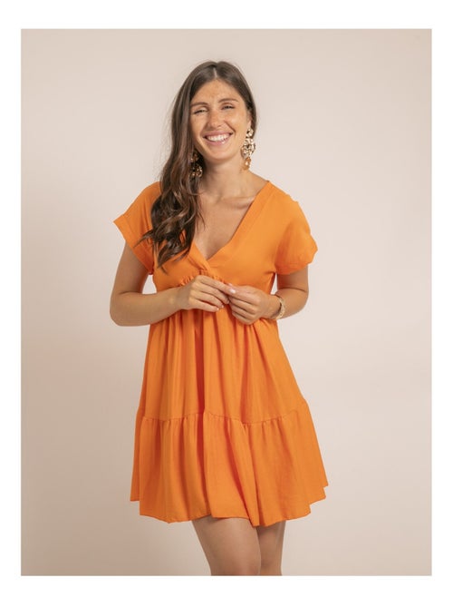 Vestido corto acampanado IPIANE - Kiabi