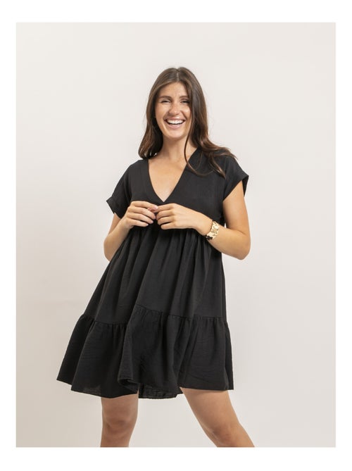 Vestido corto acampanado IPIANE - Kiabi