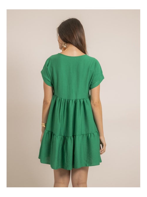Vestido corto acampanado IPIANE - Kiabi Vestido corto acampanado IPIANE - Kiabi