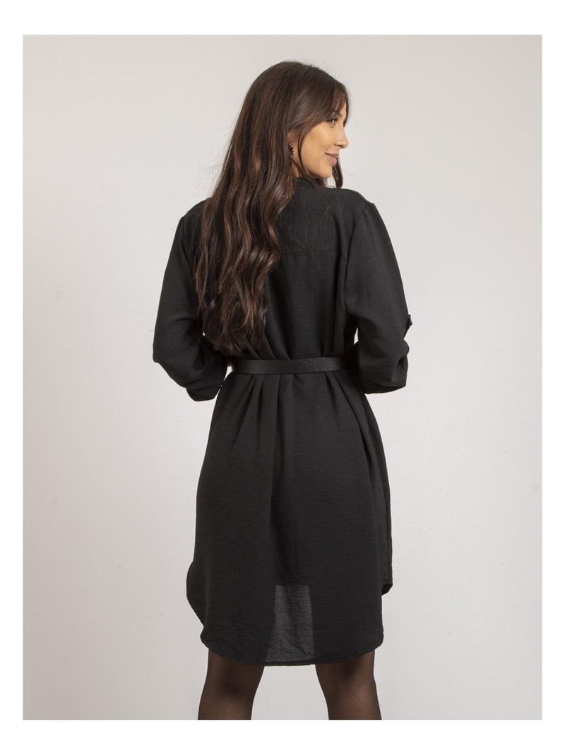 Vestido corto amplio INAAM Negro - Kiabi
