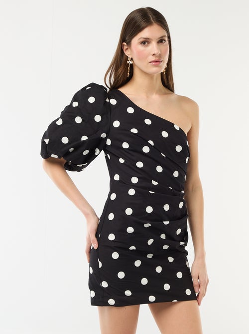 Vestido corto asimétrico - Kiabi
