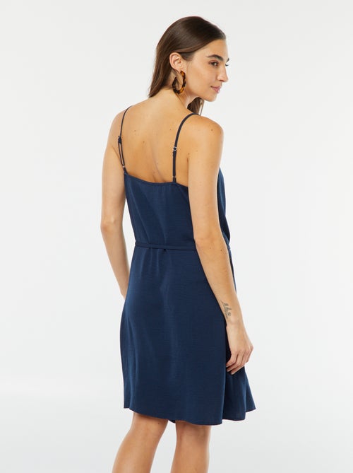 Vestido corto con cinturón anudable 'JDY' - Kiabi