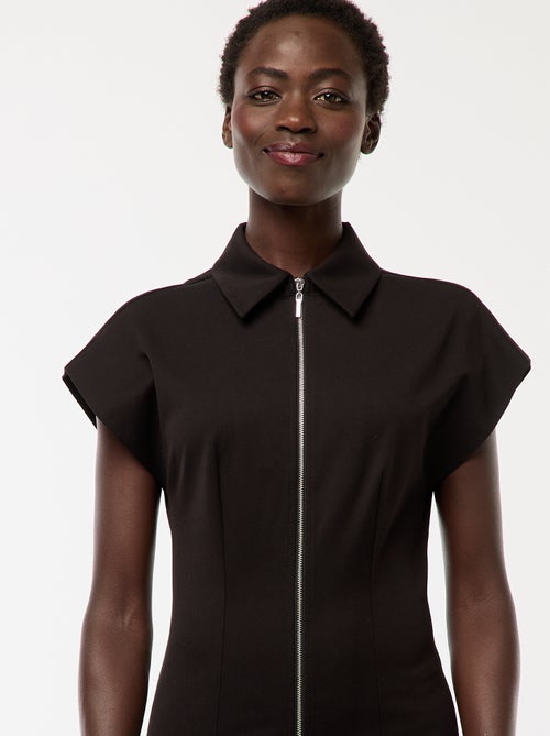 Vestido corto con cremallera - Kiabi