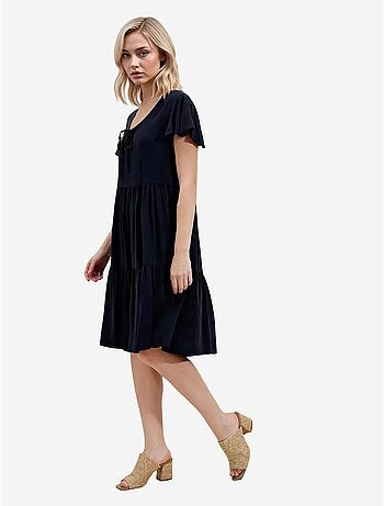 Vestido corto con cuello en v bdart