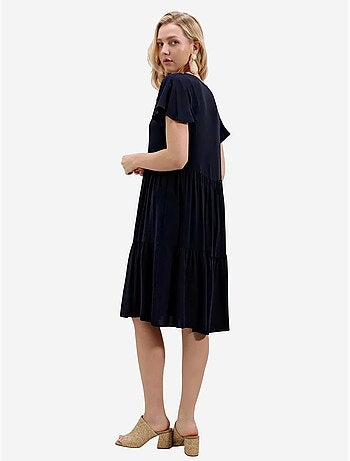 Vestido corto con cuello en v bdart