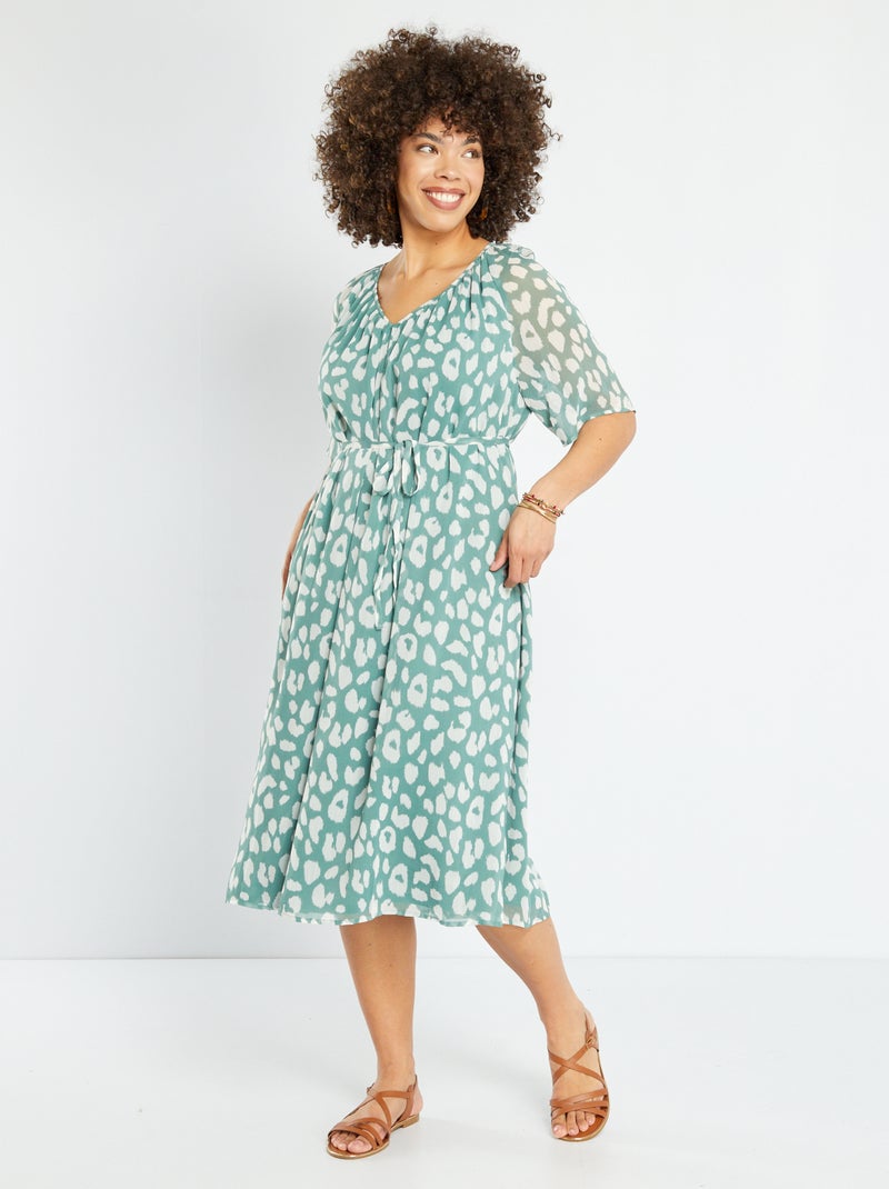 Vestido corto con cuello redondo 'Only' VERDE - Kiabi