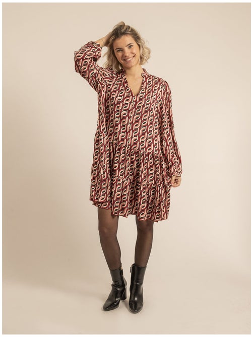 Vestido corto con estampado ISCIANE - Kiabi