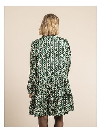 Vestido corto con estampado ISCIANE