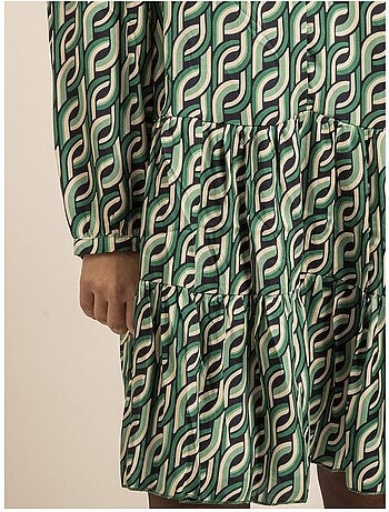 Vestido corto con estampado ISCIANE