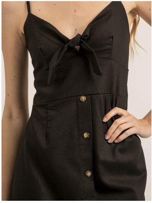 Vestido corto con lazo ICHEKA - Kiabi