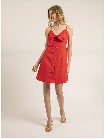 Vestido corto con lazo ICHEKA