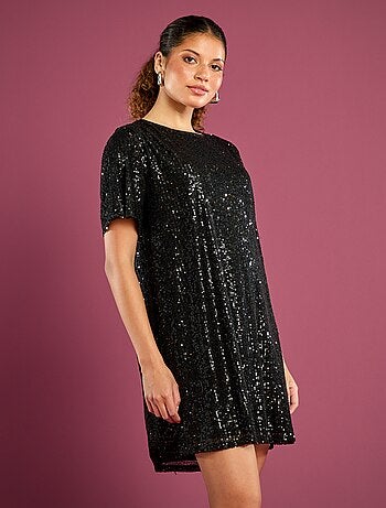Vestido corto de lentejuelas