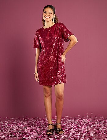 Vestido corto de lentejuelas