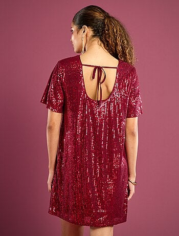 Vestido corto de lentejuelas
