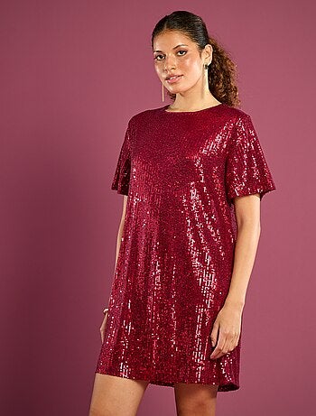 Vestido corto de lentejuelas