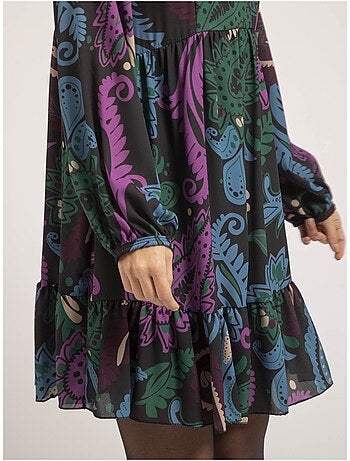 Vestido corto con motivos ILLONA