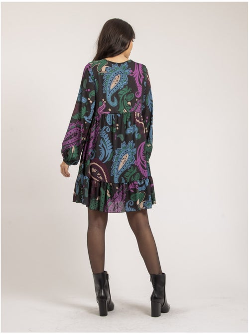 Vestido corto con motivos ILLONA - Kiabi