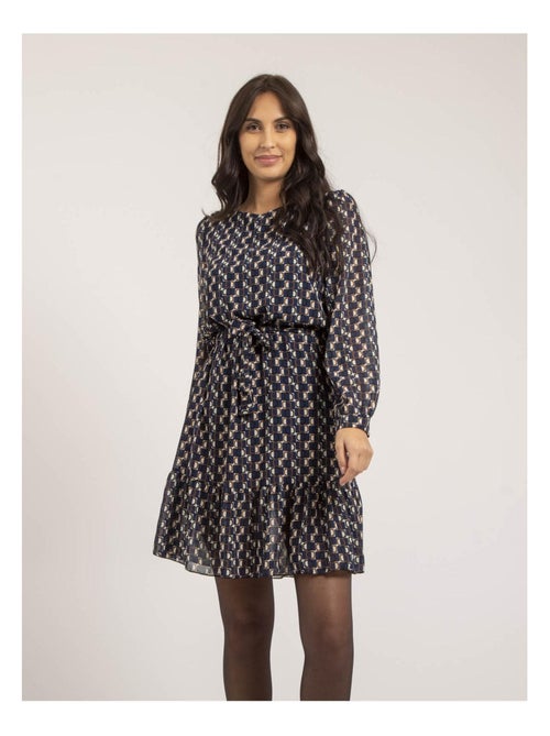 Vestido corto con motivos IPERTIA - Kiabi