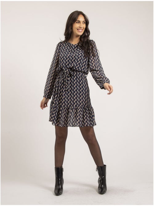 Vestido corto con motivos IPERTIA - Kiabi