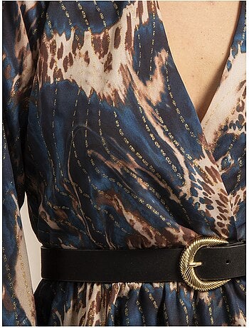 Vestido corto con motivos iraline