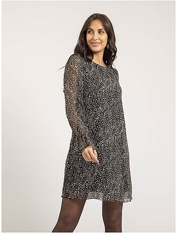 Vestido corto con motivos ISALINIA
