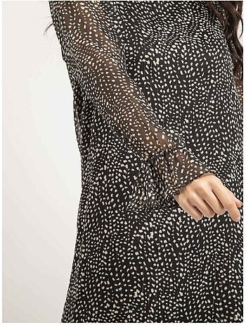 Vestido corto con motivos ISALINIA